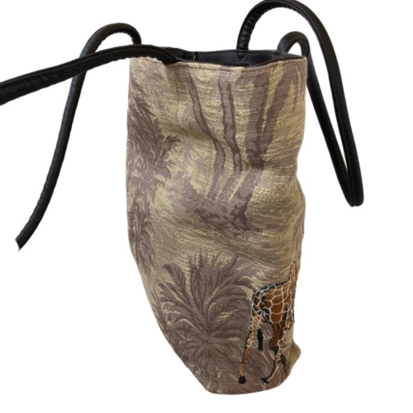Bueno GIRAFFE Shoulder Bag Tote Tapestry + Two Pouches - Picture 9 of 10